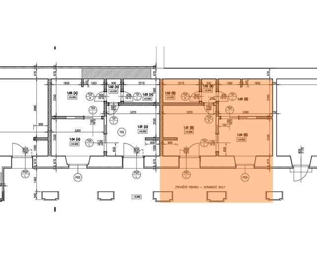 ČTYŘLŮŽKOVÝ APARTMÁN - PŮDORYS