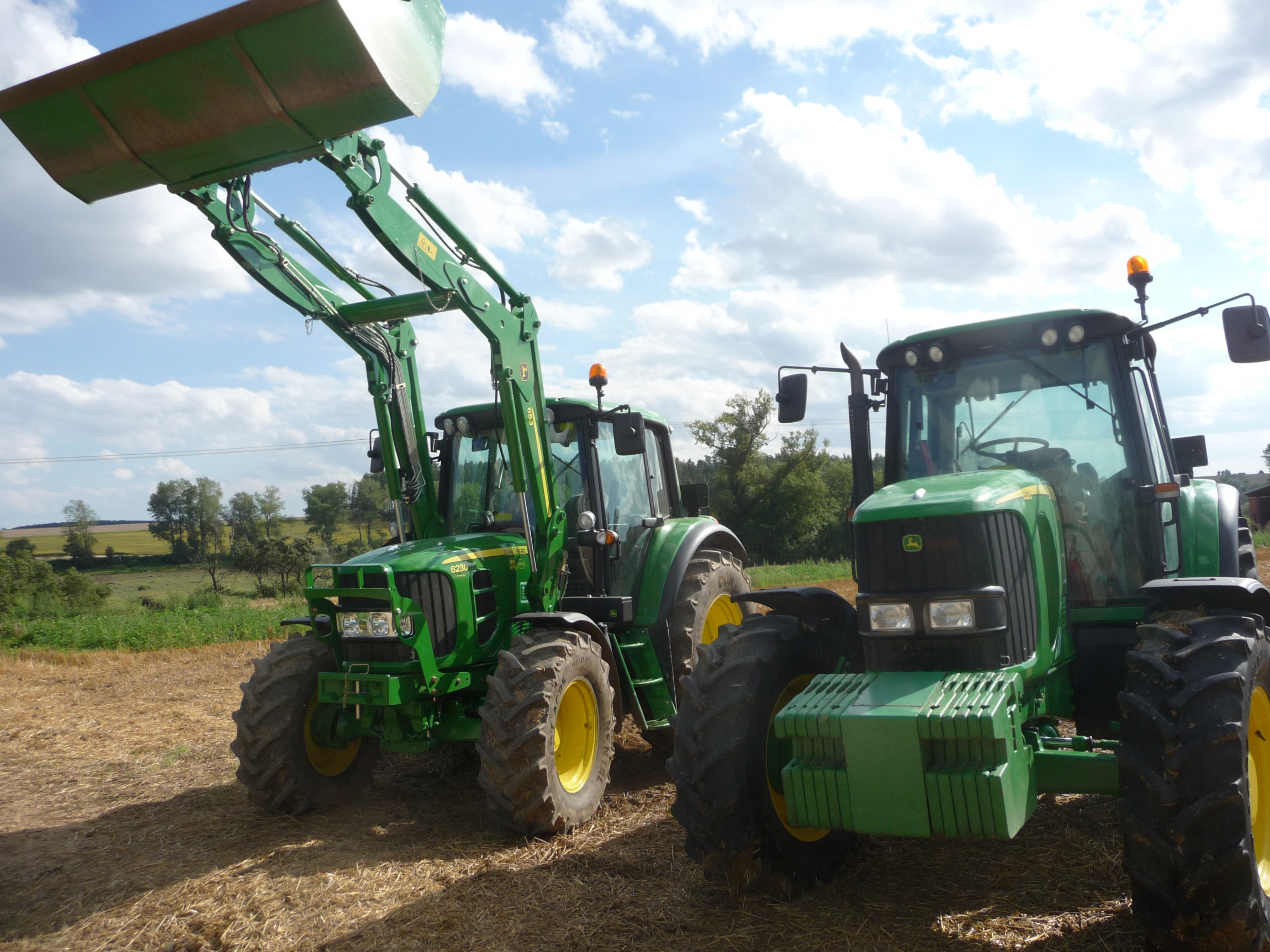 Zkušební jízda v traktoru JOHN DEERE